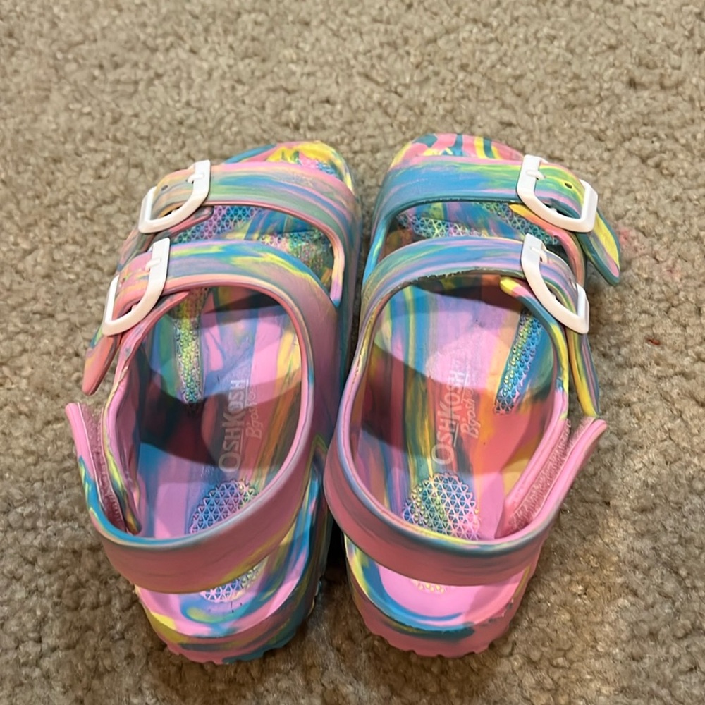 Berk style sandals tye dye size 12 OSHKosh